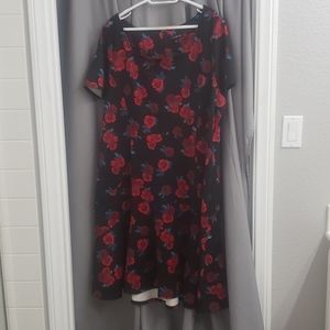 Lane bryant - rose pattern dress